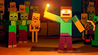 DONT DIG DOWN Minecraft Animation  Alex and Steve Life [upl. by Raney]