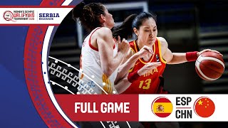 Spain v China  Full Game  FIBA Womens Olympic Qualifying Tournament 2020 [upl. by Wj730]