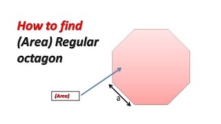 How to find Area of a Regular octagon [upl. by Skelton]