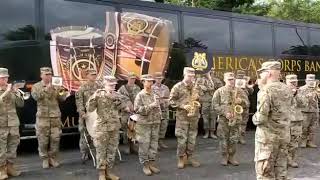 US Army Band plays Indian National Anthem [upl. by Nohtan]