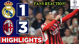 Real Madrid vs Milan 13  HIGHLIGHTS  UEFA Champions League [upl. by Ahsan]