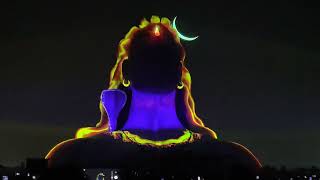 AdiYogi Shiva statue laser show at ISHA Foundation Coimbatore [upl. by Suoirtemed]