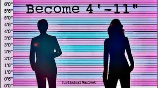 Become 411quot Tall Get Shorter or Taller  Subliminal Hypnosis Binaural Beat Monaural Beat [upl. by Lavine]