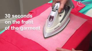 How to Iron on rhinestone transfers [upl. by Ecnarret]