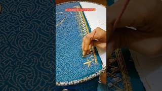 Zardosi work  hand embroidery ariembroidery [upl. by Garbe]