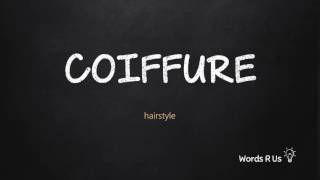 How to Pronounce COIFFURE in American English [upl. by Sandberg]