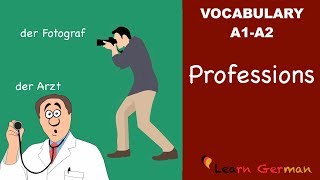 Learn German  German Vocabulary  Professions  Berufe [upl. by Eiruam]