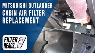 How to Replace Cabin Air Filter 2015 Mitsubishi Outlander  AQ1087 [upl. by Mcloughlin]