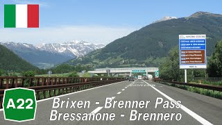 Italy A22 Brixen  Brenner Pass [upl. by Marcy456]