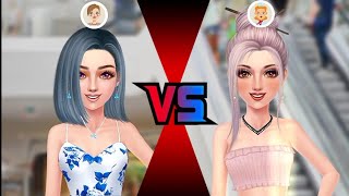 Fun 😝 fashion show competition makeup 💄 and dressup 👗 game for girls  miracle girl gaming [upl. by Anaile]