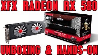 XFX  AMD Radeon RX 580 8GB GDDR5 Unboxing amp HandsOn [upl. by Libnah]