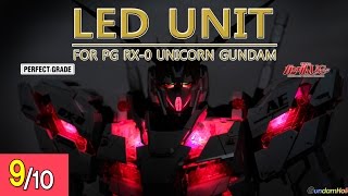 REVIEW PG 160 유니콘 건담용 LED 유닛  LED Unit for PG RX0 Unicorn Gundam [upl. by Mcclenaghan]