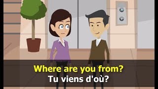 apprendre langlais conversation  leçon 1 [upl. by Kerge]