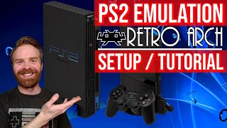 PlayStation 2 PS2 Emulator on RetroArch PCSX2 Core Install guide setup  config  tutorial [upl. by Voltmer]