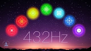 Full Night All 7 Chakras Opening Balancing amp Healing  7 Chakra 432Hz Sleep Music amp Meditation [upl. by Arlon]