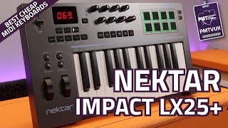 Nektar Impact LX25 Plus USB MIDI Controller Keyboard  Review amp Demo [upl. by Eelegna]