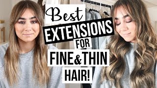 BEST EXTENSIONS FOR FINE amp THIN HAIR [upl. by Neurath]