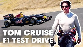 Tom Cruise test drives Red Bull Racing F1 car [upl. by Aihtyc]