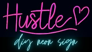 How To Make a DIY Neon Sign  Custom Light Up Sign Tutorial [upl. by Linette]