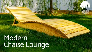 Outdoor Chaise Lounge  How to Build [upl. by Adnohr]