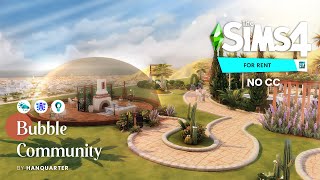 Bubble Community For Rent EP  No CC  The Sims 4 Speed Building Indonesia [upl. by Shorter658]