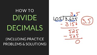 How to Divide Decimals  6th Grade  Mathcationcom [upl. by Haletky]