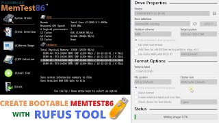 Guide to create a Bootable Memtest86 USB with Rufus [upl. by Loggia]