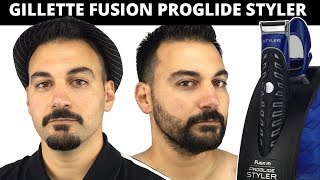 Beard Trimming  Gillette Fusion Proglide Styler Review [upl. by Llenrep538]