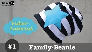 Beanie Mütze selber nähen  DIYNähTutorial [upl. by Lavelle]