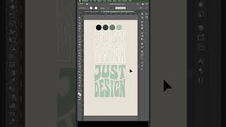 Typography Illustrator in 50 Seconds 💥💥 [upl. by Lopes]