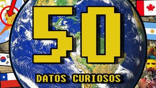 50 DATOS CURIOSOS DEL MUNDO Geografía [upl. by Oirevlis248]