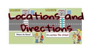 Asking for and Giving Direction  Vocabulary Phrases  Expressions ESLStudents [upl. by Seldan726]