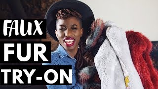 WOMENS FAUX FUR COATS TRYON HAUL amp HACK 2019 [upl. by Popper601]