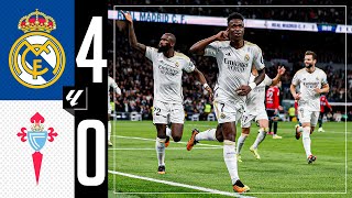 Real Madrid 40 RC Celta  HIGHLIGHTS  LaLiga 202324 [upl. by Suirred300]