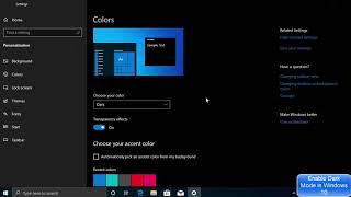 How to Enable Dark Mode in Windows 10 Officially [upl. by Yennep]