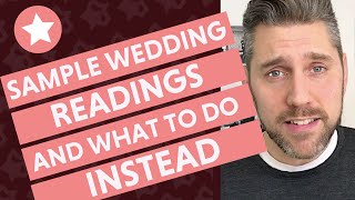 Sample Wedding Ceremony Readings And What To Do Instead [upl. by Gebhardt]