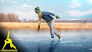 Ice Skating Forward and Backward Crossovers Beginner Tutorial [upl. by Cobb]