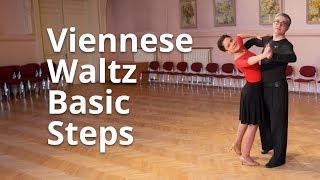 Viennese Waltz Basic Steps  Dance Routine and Figures [upl. by Ajnot]