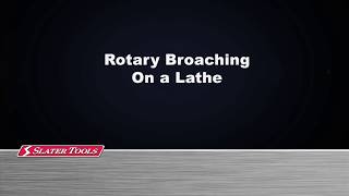 Broaching on a Lathe  Slater Tools [upl. by Sherborn]