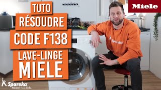 Comment résoudre le code erreur F138 sur un lave linge MIELE [upl. by Sorilda]