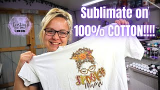 How To Sublimate On 100 COTTON Using The Epson ET 2720 [upl. by Allekim]