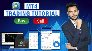 MT4 App Tutorial for Beginners  MT4 Forex Trading for Beginners Full Information in Hindi [upl. by Wyne]