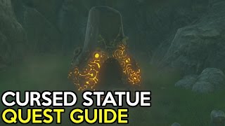 The Cursed Statue Shrine Quest amp Kam Urog Shrine Solution  Legend Of Zelda Breath Of The Wild [upl. by Mary287]