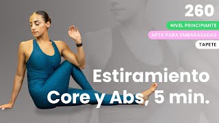 Estiramiento para abdomen ✨  5 minutos de estiramiento 💥 [upl. by Nueovas464]