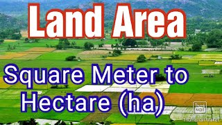 How to Calculate Land Area Square Meter to Hectare [upl. by Rape]