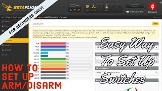 How to set up ArmDisarm  More on Betaflight  Creating Switches on Taranis QX7 amp X9D [upl. by Hayotal]