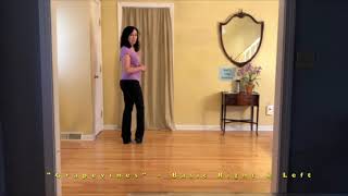 Grapevines Basic Right amp Left – How To Do Grapevines – Line Dance [upl. by Nerak]