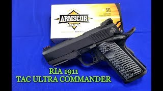 ROCK ISLAND ARMORY 1911 TAC ULTRA CS INITIAL IMPRESSIONS [upl. by Gnav]