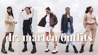 HOW TO STYLE DR MARTENS  15 outfit ideas with docs [upl. by Renner]