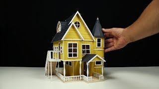 How to build a POPSICLE STICK HOUSE [upl. by Seely]